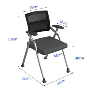 可移動網布培訓椅